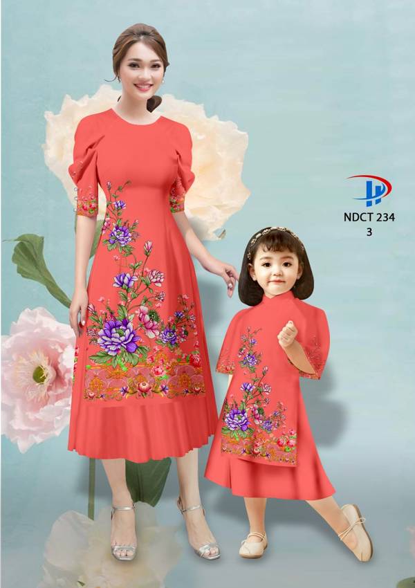 Vải Áo Dài Hoa In 3D AD NDCT234 10